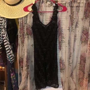 Black Lace free people dress
